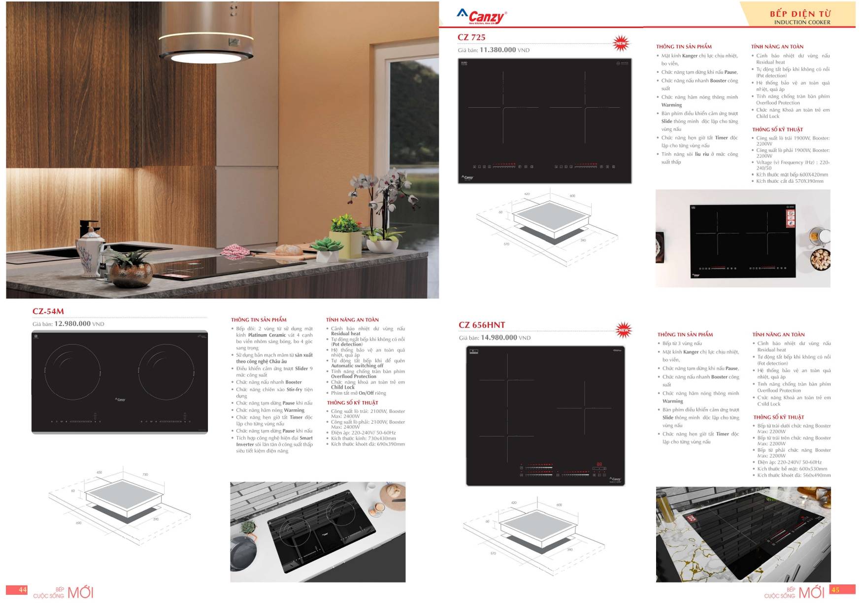 Bếp CANZY Catalogue và Bảng giá mới nhất 2024 /Page 22